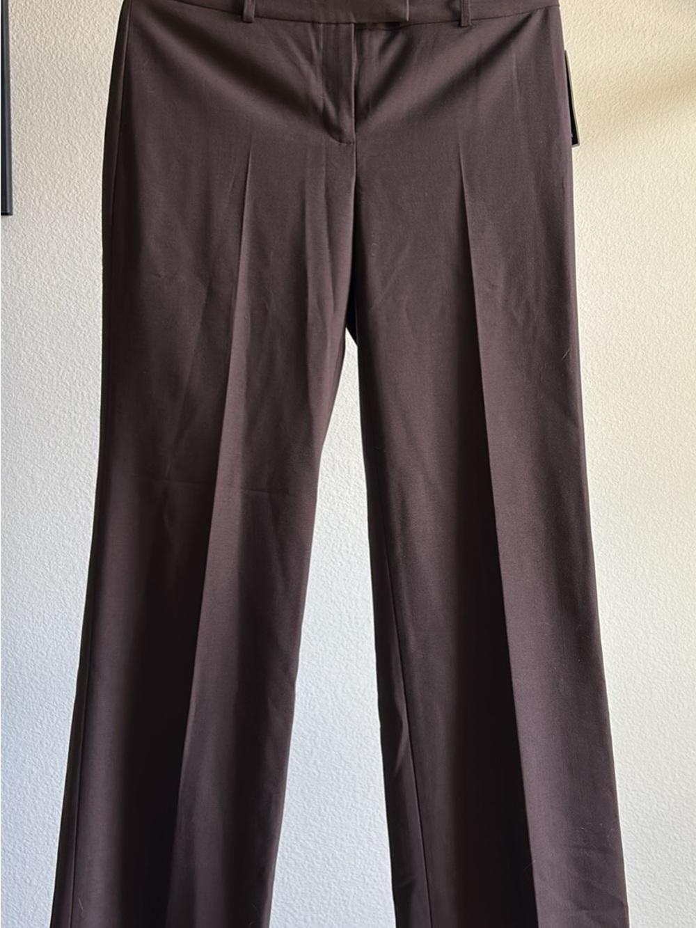 Women's Brown Dress Pants - Classic Straight Leg
